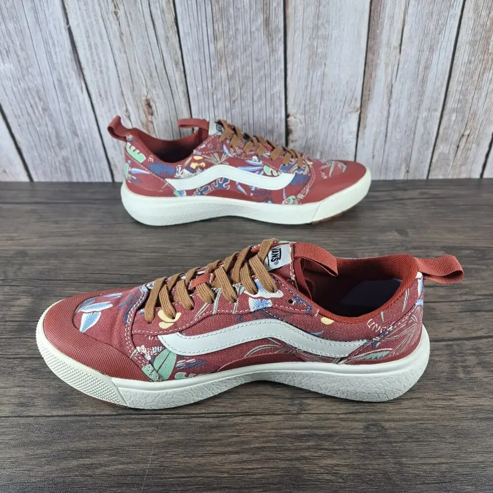 Vans Hawaiian Jungle Floral Ultrarange Exo SE Sneaker Men's Sz 8 Women's 9.5 Red - Picture 5 of 9